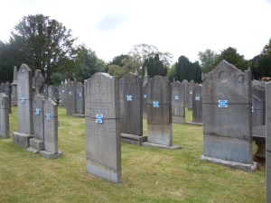 Repaired gravestones in Glasnevin Cemetery